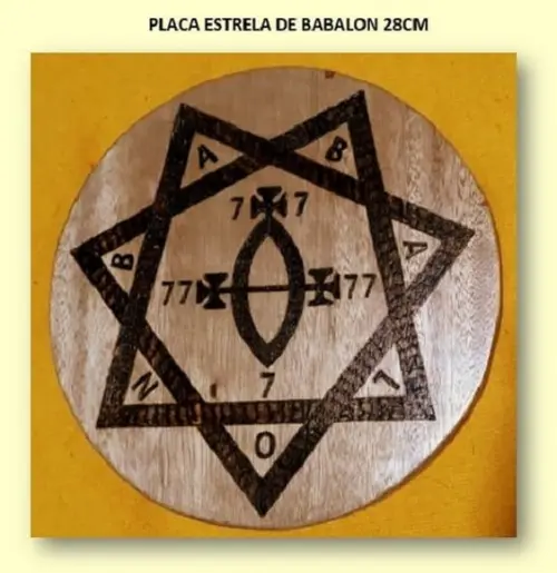 PLACA ESTRELA DE BABALON 28CM