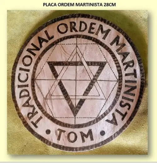 PLACA ORDEM MARTINISTA 28CM