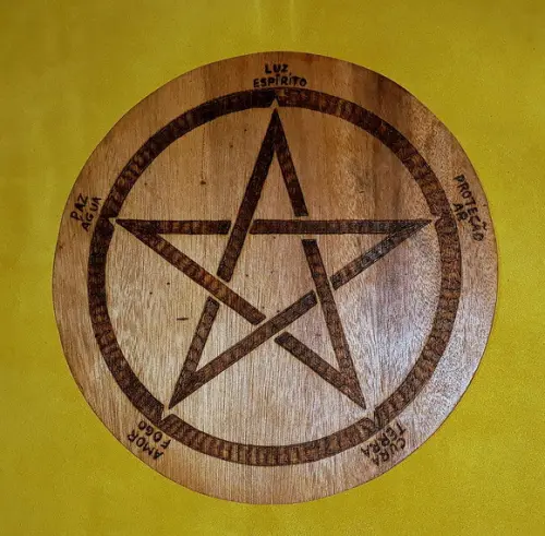 Placa Pentagrama Mod 03 20cm