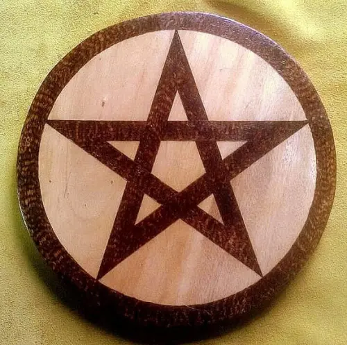 Placa Pentagrama Mod 02 10cm