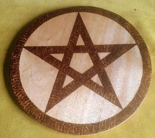 Placa Pentagrama Mod. 01 15cm