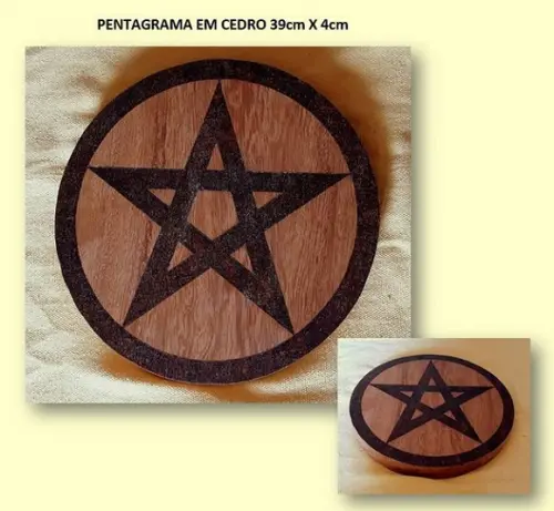 Placa Pentagrama Mod. 02 39cm