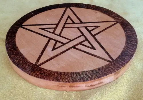 Placa Pentagrama Mod. 02 15cm