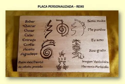 PLACA REIKI MOD. 01 - 28M X 45CM X 2CM