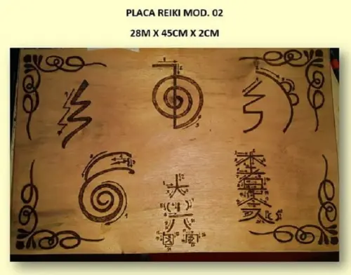 PLACA REIKI MOD. 02 - 28M X 45CM X 2CM