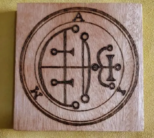 PLACA SIGILO DE AIM 28CM (REDONDA OU QUADRADA)