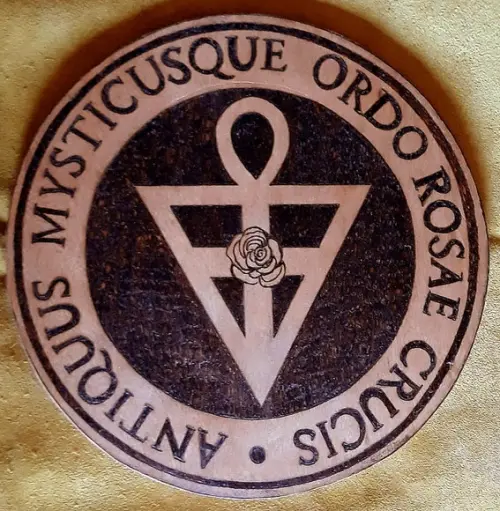 PLACA ROSA CRUZ 28CM