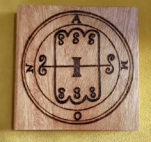 PLACA SIGILO DE AMON 28CM (REDONDA OU QUADRADA)