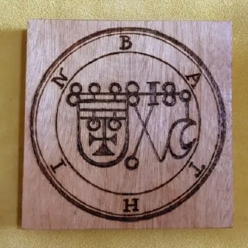 PLACA SIGILO DE BATHIN 28CM (REDONDA OU QUADRADA)