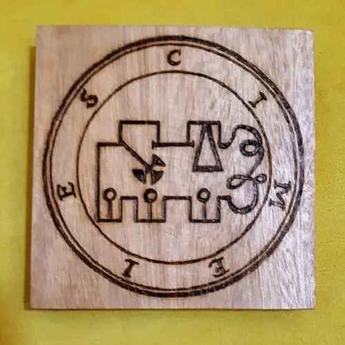 PLACA SIGILO DE CIMEJES 28CM (REDONDA OU QUADRADA)