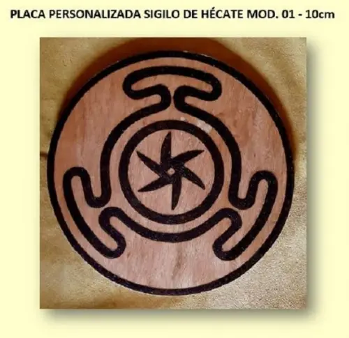 PLACA SIGILO DE HÉCATE MOD 01 10cm