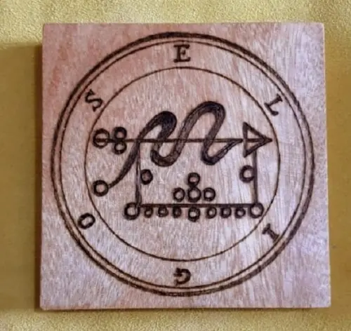 PLACA SIGILO DE ELIGOS 28CM (REDONDA OU QUADRADA)