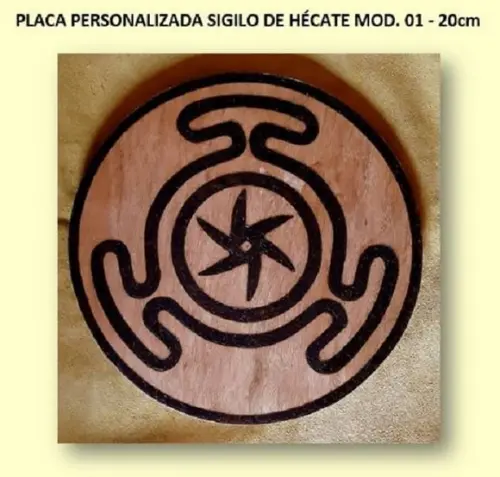 PLACA SIGILO DE HÉCATE MOD. 01 - 20cm