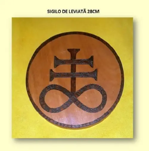 PLACA SIGILO DE LEVIATÃ 28CM