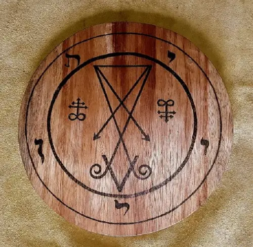 PLACA SIGILO DE LÚCIFER MOD 02 28CM
