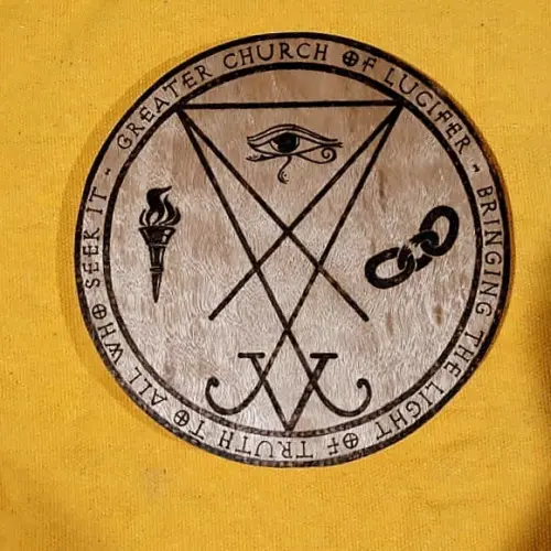 PLACA SIGILO DE LÚCIFER MOD 03 28CM