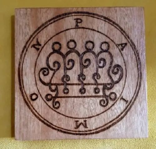 PLACA SIGILO DE PAIMON 28CM (REDONDA OU QUADRADA)