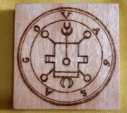 Placa Sigilo de Vassago 28cm (redonda ou Quadrada)