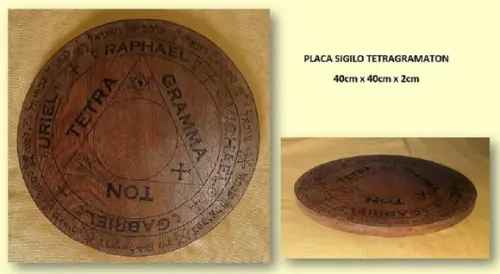 PLACA TETRAGRAMATON 40CM