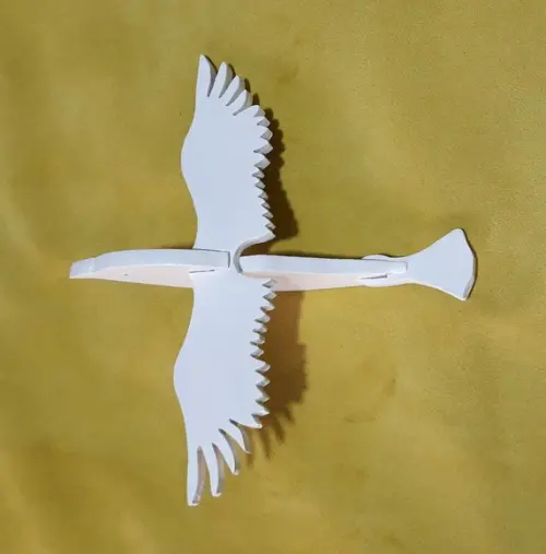 POMBO EM MADEIRA PINTADO MOD. 02