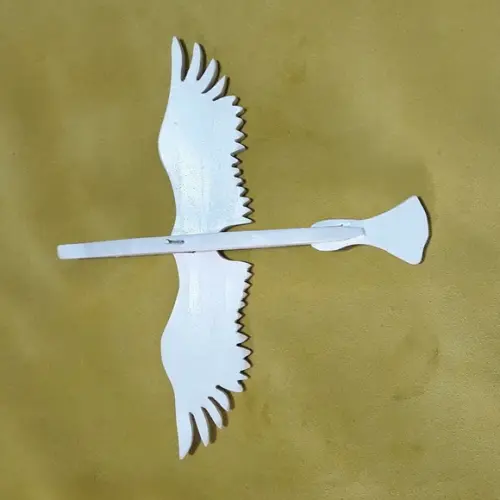 POMBO EM MADEIRA PINTADO MOD. 02