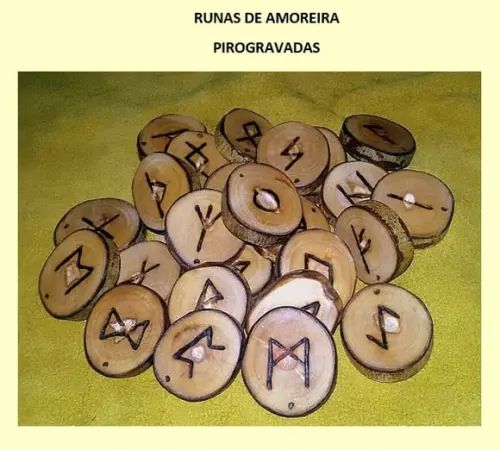 Runas de Amoreira 25 Peças