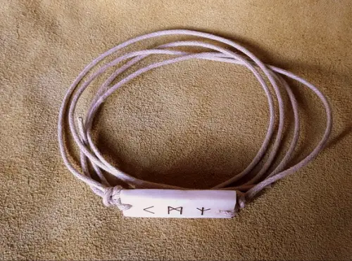 Pulseira Talismãs Runicos Osso de Boi