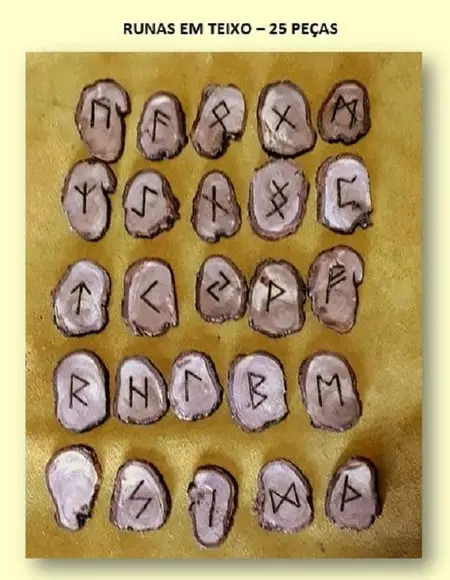Runas de Teixo 25 Peças