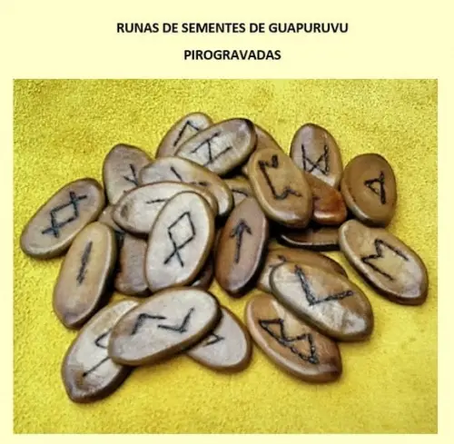 Runas de Sementes de Guapuruvu 25 Peças