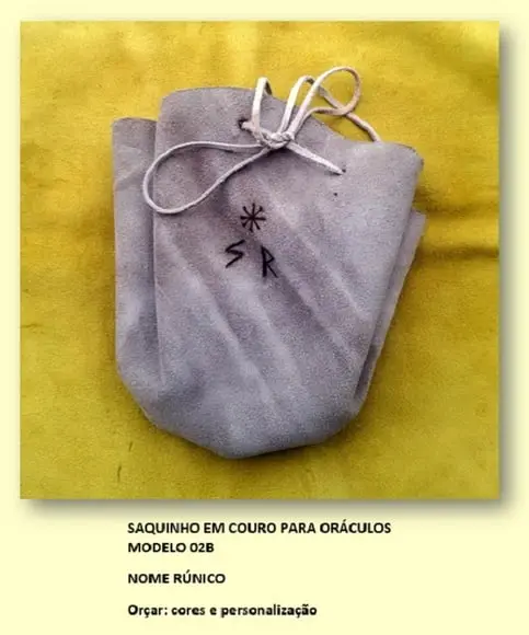 Saquinho / Toalha Couro Emblema Nome Mod. 01