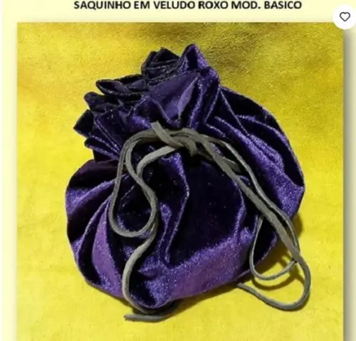 Saquinho Veludo Roxo Liso 10cm
