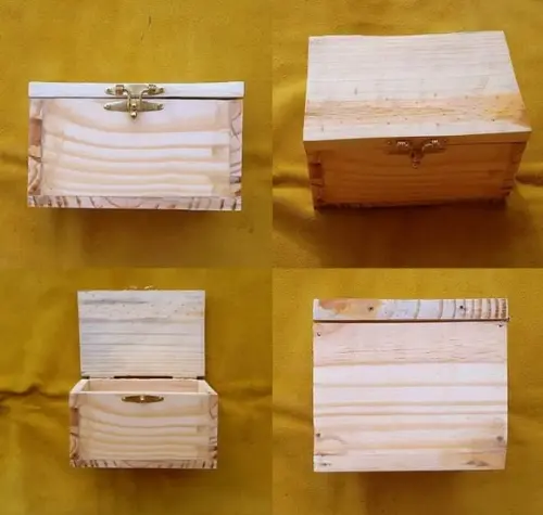 Spellbox / Caixa de Madeira sem Desenho 10x10x17