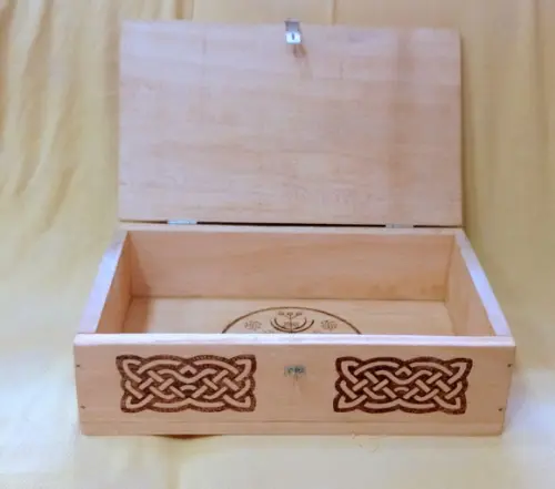 SPELLBOX / CAIXA DE MADEIRA ARVORE DA VIDA 28X15X50