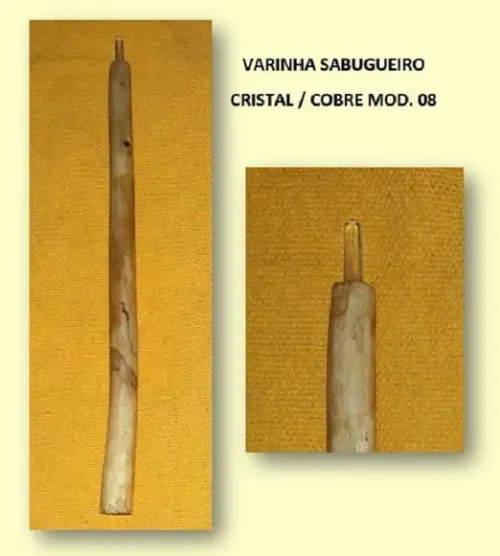 Varinha Sabugueiro Cristal / Cobre Mod. 08