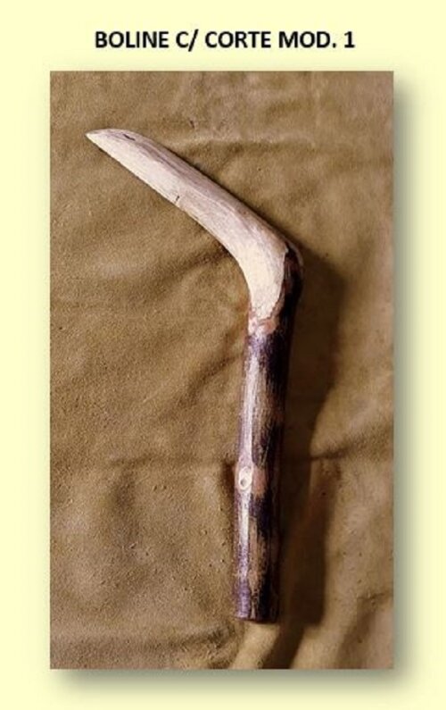 Boline  de Madeira Rustica 33cm Mod 02