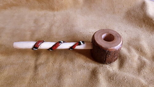 CACHIMBO DE JUREMA PRETA PERSONALIZADA COBRA CORAL ENTALHADA