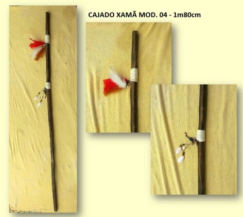 Cajado de Madeira 180cm Xamã Mod 04