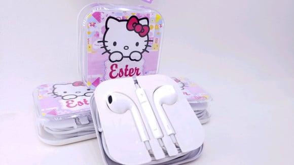 Fone de Ouvido Hello Kitty na Caixinha