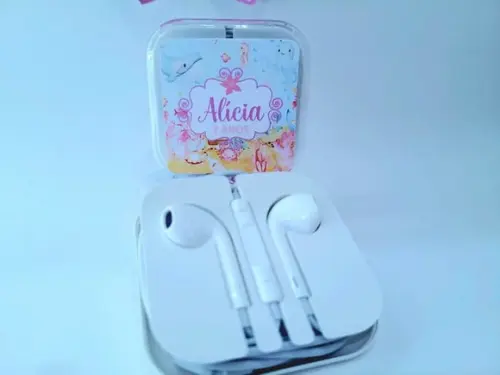 Fone de Ouvido Paris Fundo do Mar Aquarela na Caixinha