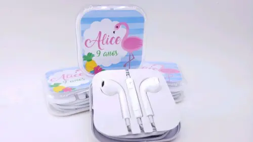 Fone de Ouvido Flamingo Verão na Caixinha