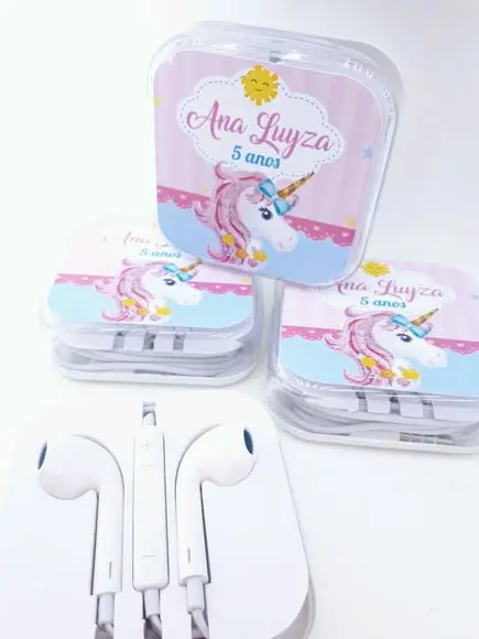 Fone de Ouvido Unicórnio na Caixinha
