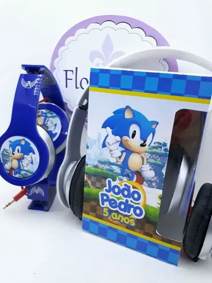 Headphone Fone de Ouvido Sonic com Caixa