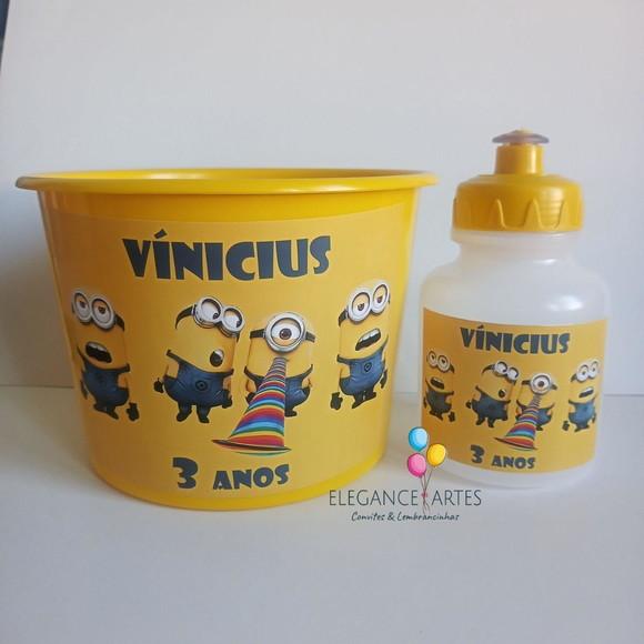 Balde + Garrafinha Minions