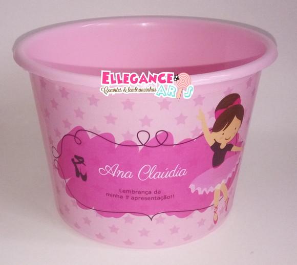 Balde de Pipoca Bailarina