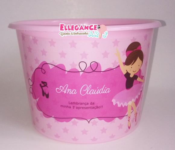 Balde de Pipoca Bailarina