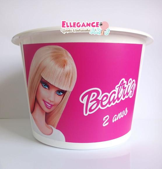 Balde de Pipoca Barbie