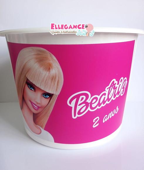 Balde de Pipoca Barbie