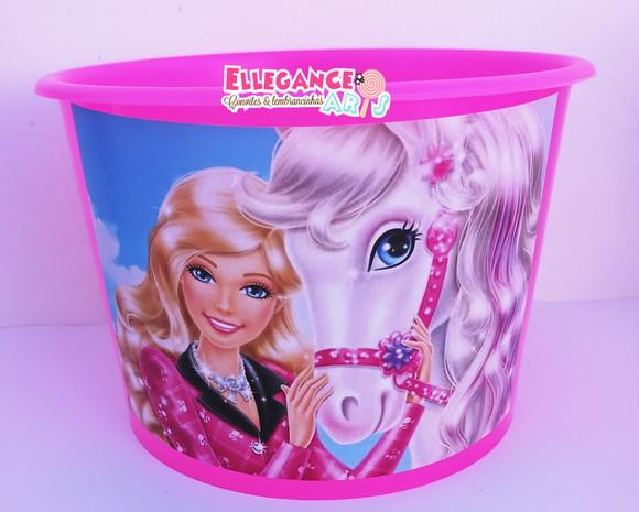 Balde de Pipoca Barbie