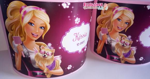 Balde de Pipoca Barbie