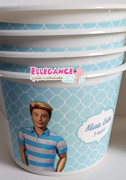 Balde de Pipoca Barbie (ken)